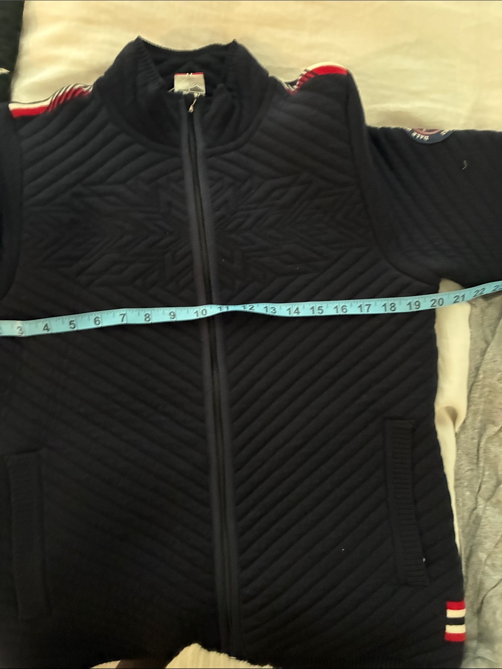 Women’s DALE OF NORWAY Navy Quilted Zip-Up Jacket 🇳🇴 - Picture 6 of 6